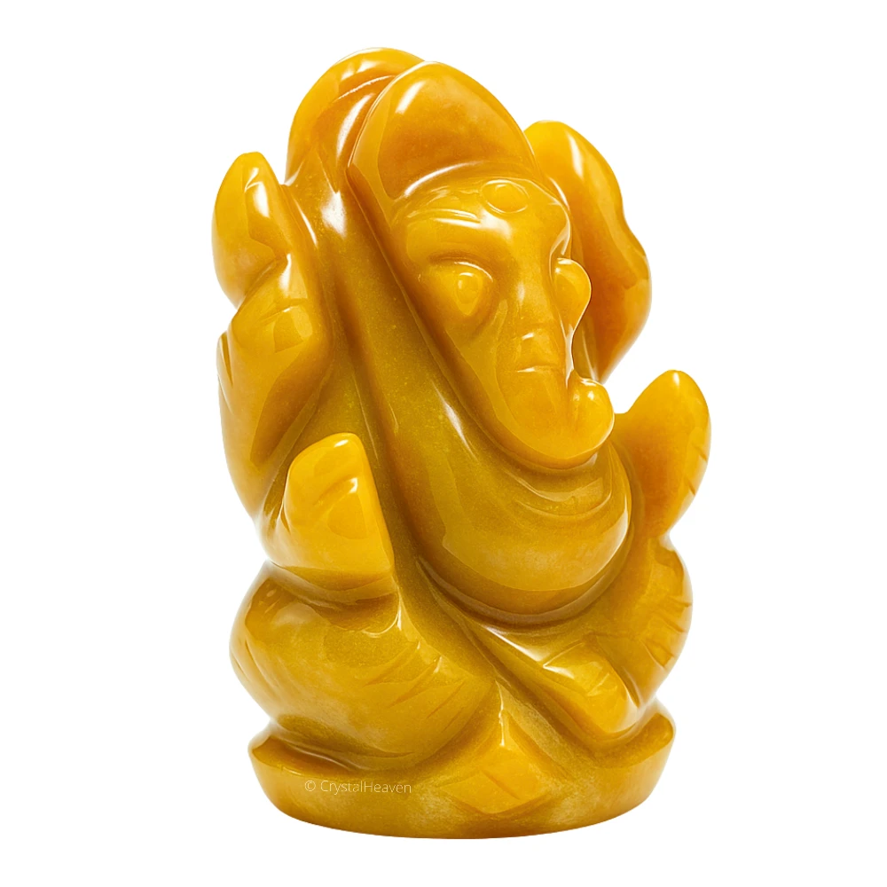 Yellow Jasper Crystal Ganesh Ganpati