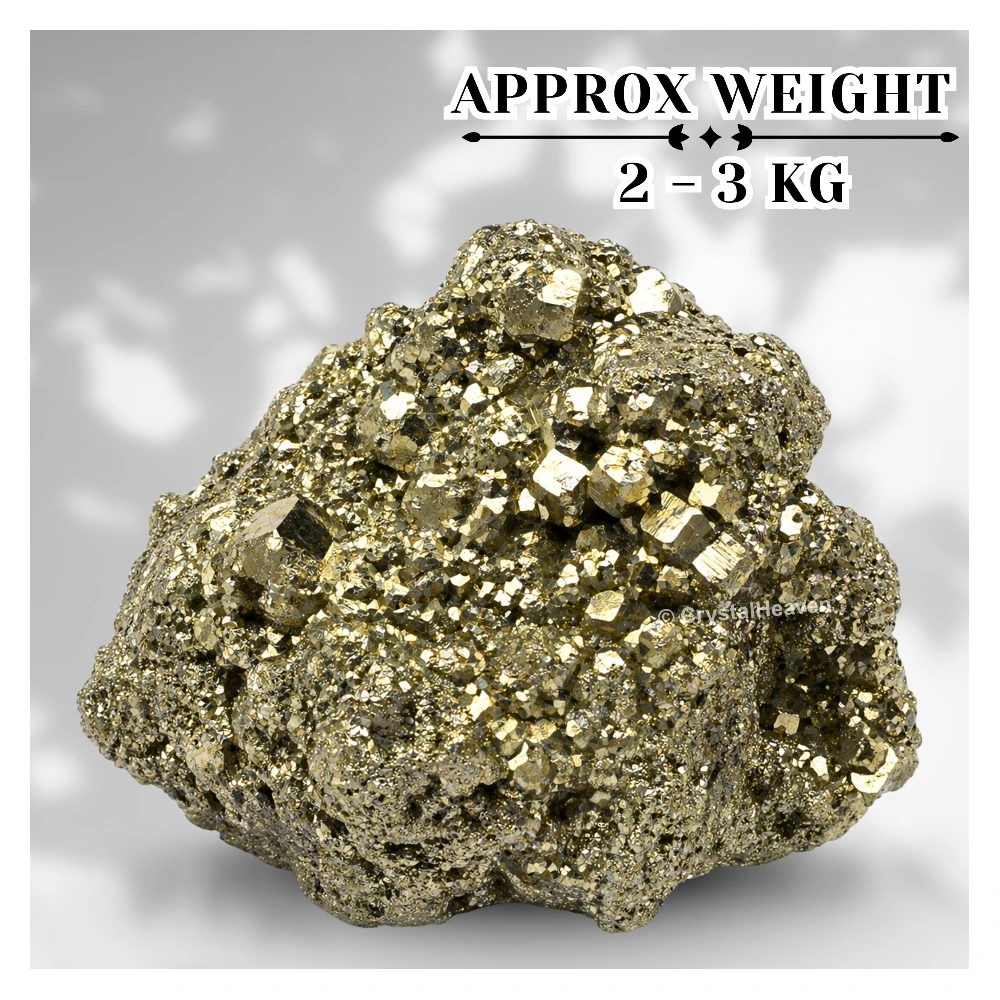 Large Pyrite Cluster – Natural Raw Crystal for Wealth & Feng Shui Decor (2 - 3 kg)
