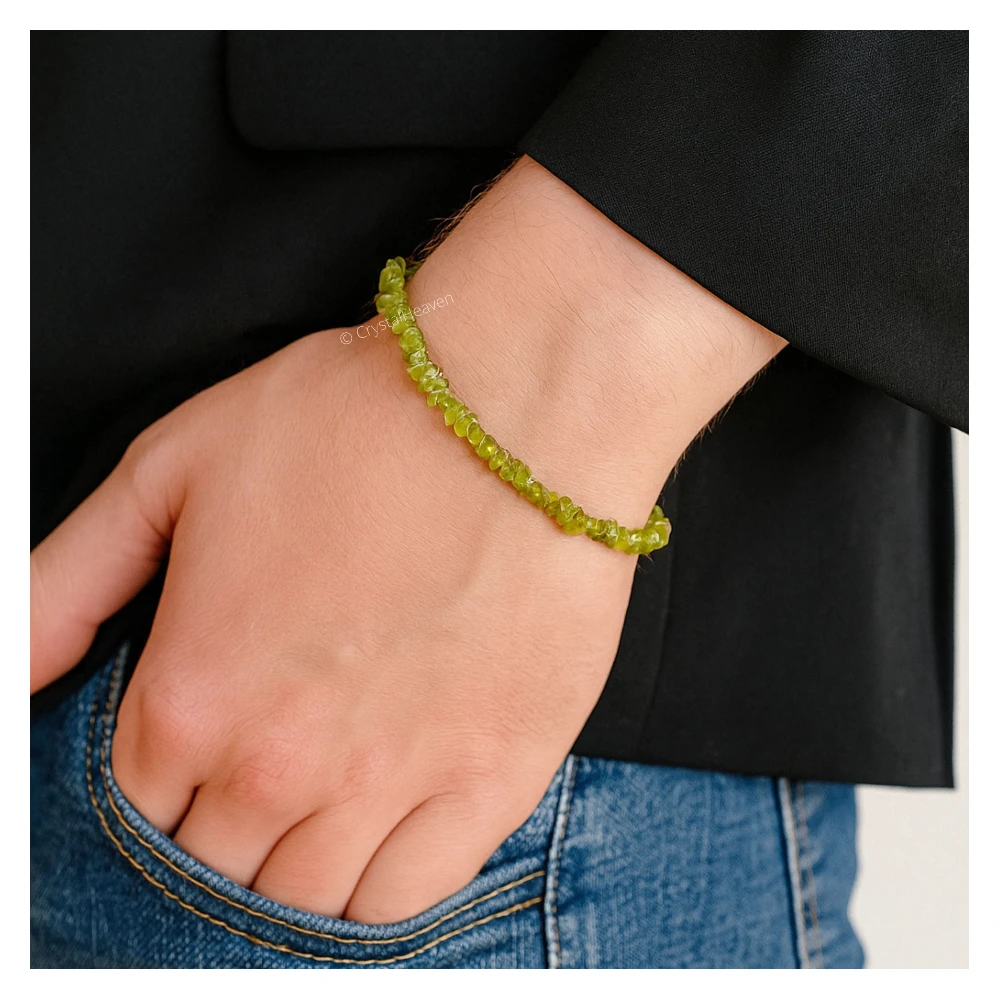 Peridot Chips Bracelet