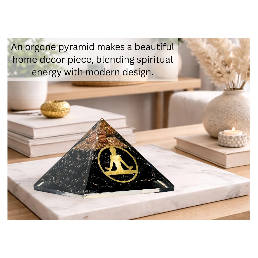 Black Tourmaline Orgone Pyramid (Buddha Yoga)
