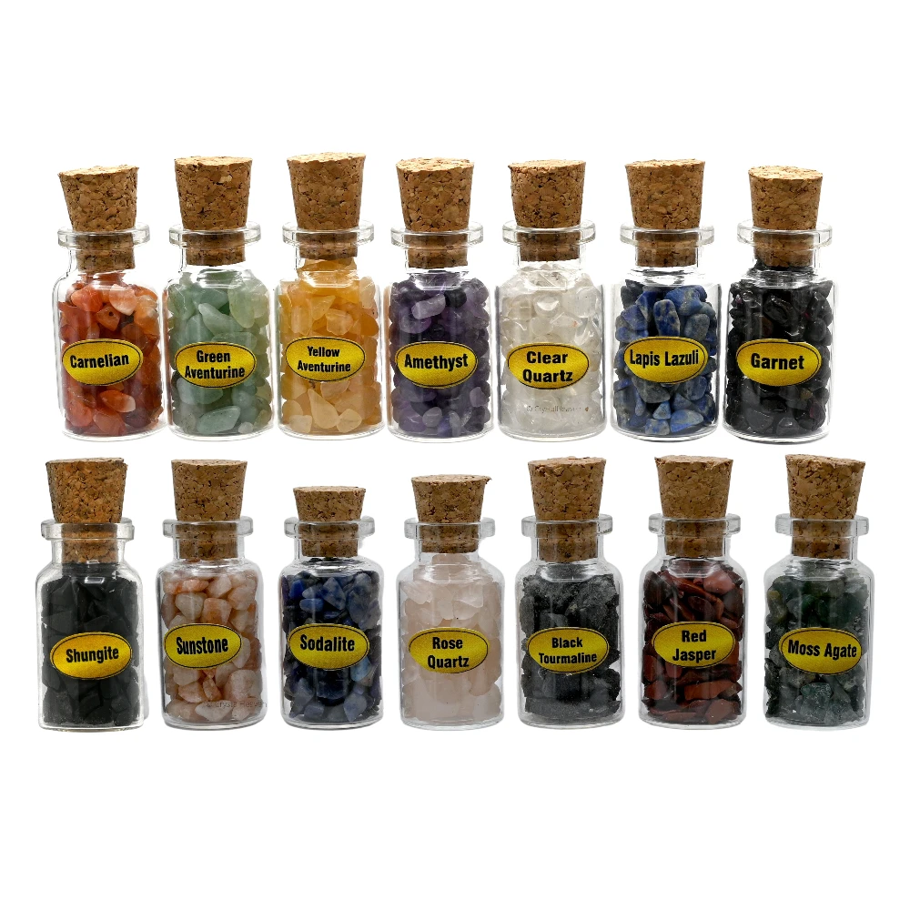 Spell Jars Kit for Witchcraft Supplies - Set of 14 (Regular)
