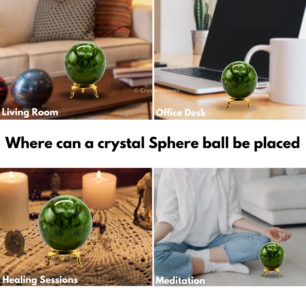 Green Jade Sphere (2 Inch)