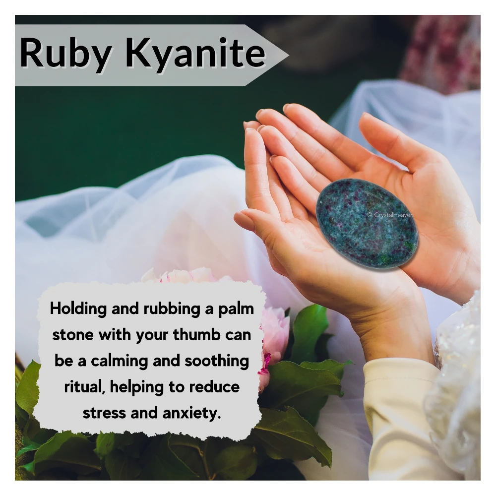 Ruby Kyanite Palm Stone (Large)