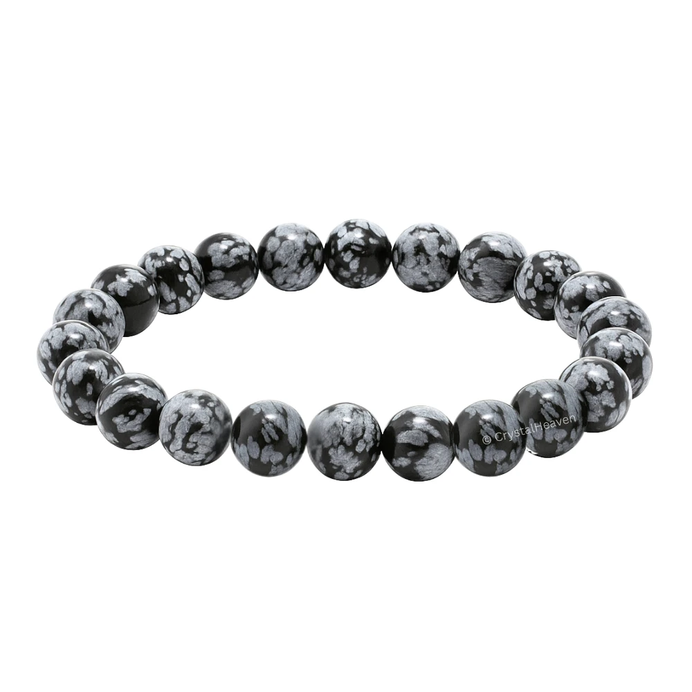 Snowflake Obsidian Bracelet (Elastic)