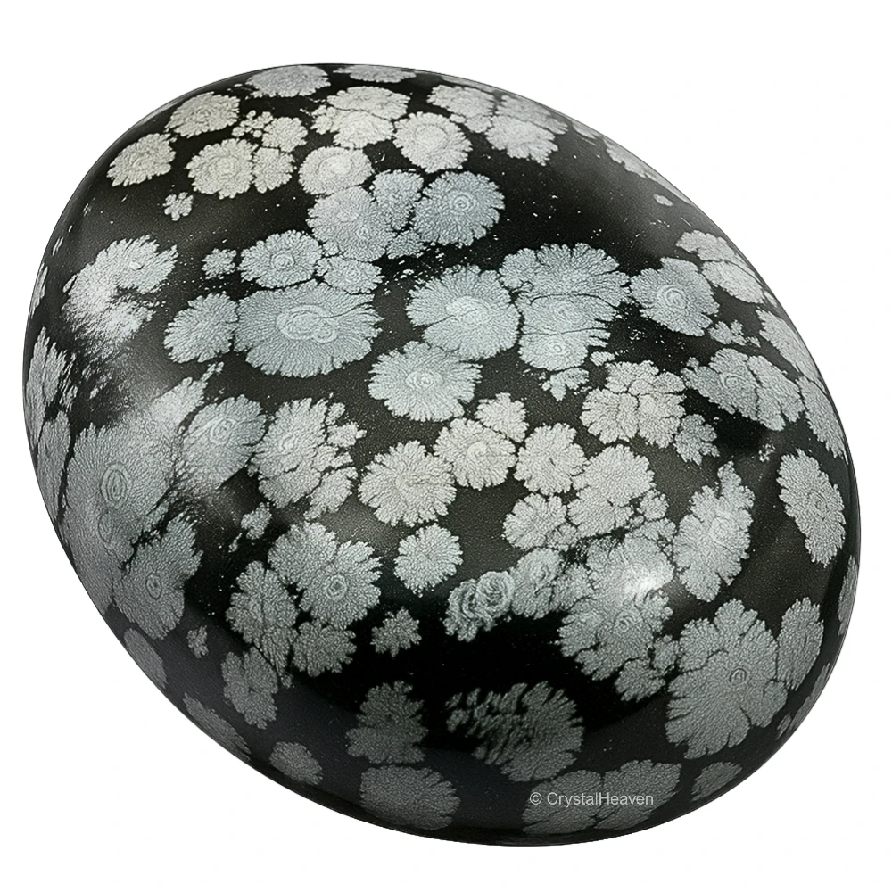 Snowflake Obsidian Palm Stone