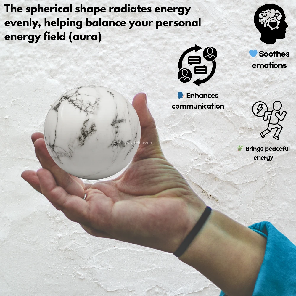 Howlite Sphere (2 Inch)