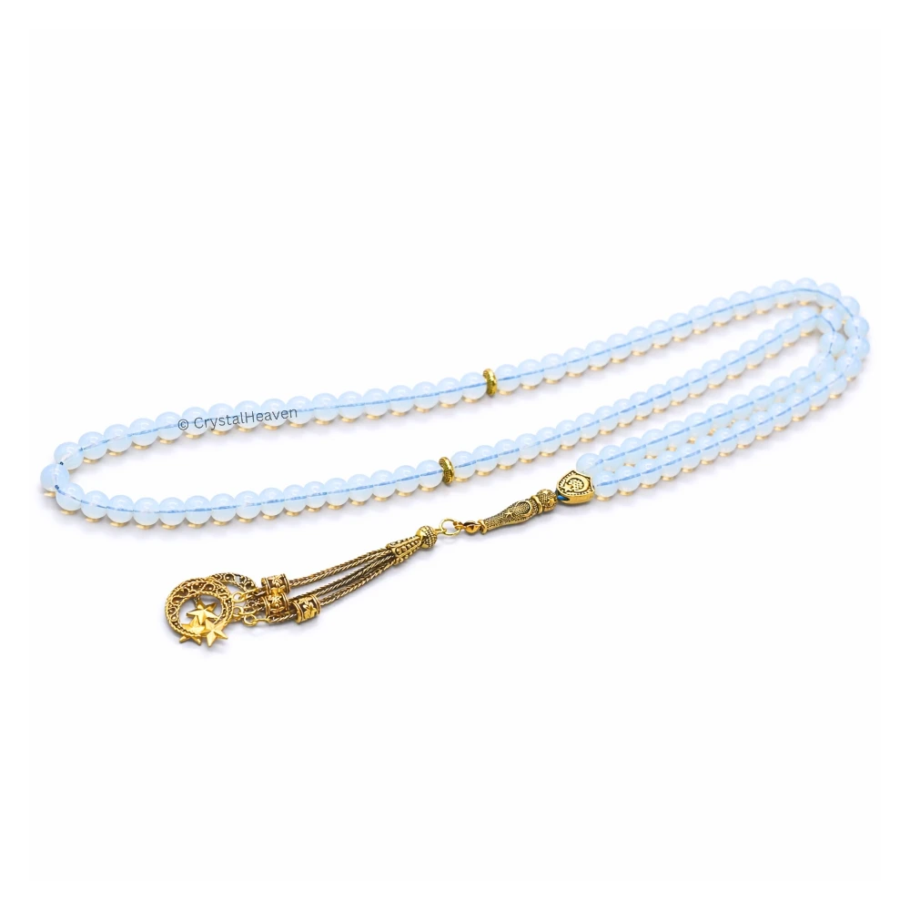 Opalite Crystal Tasbih (Gold)