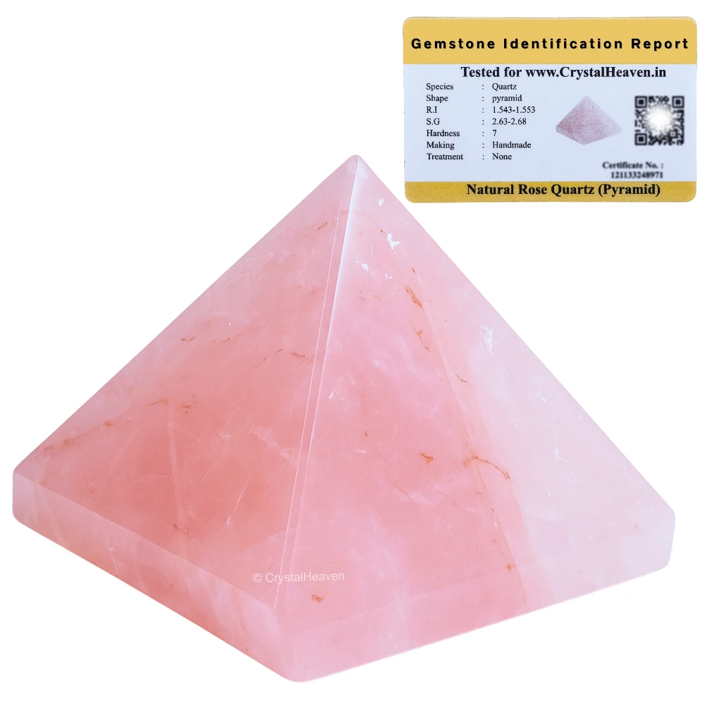 Rose Quartz Pyramid (2Inch)