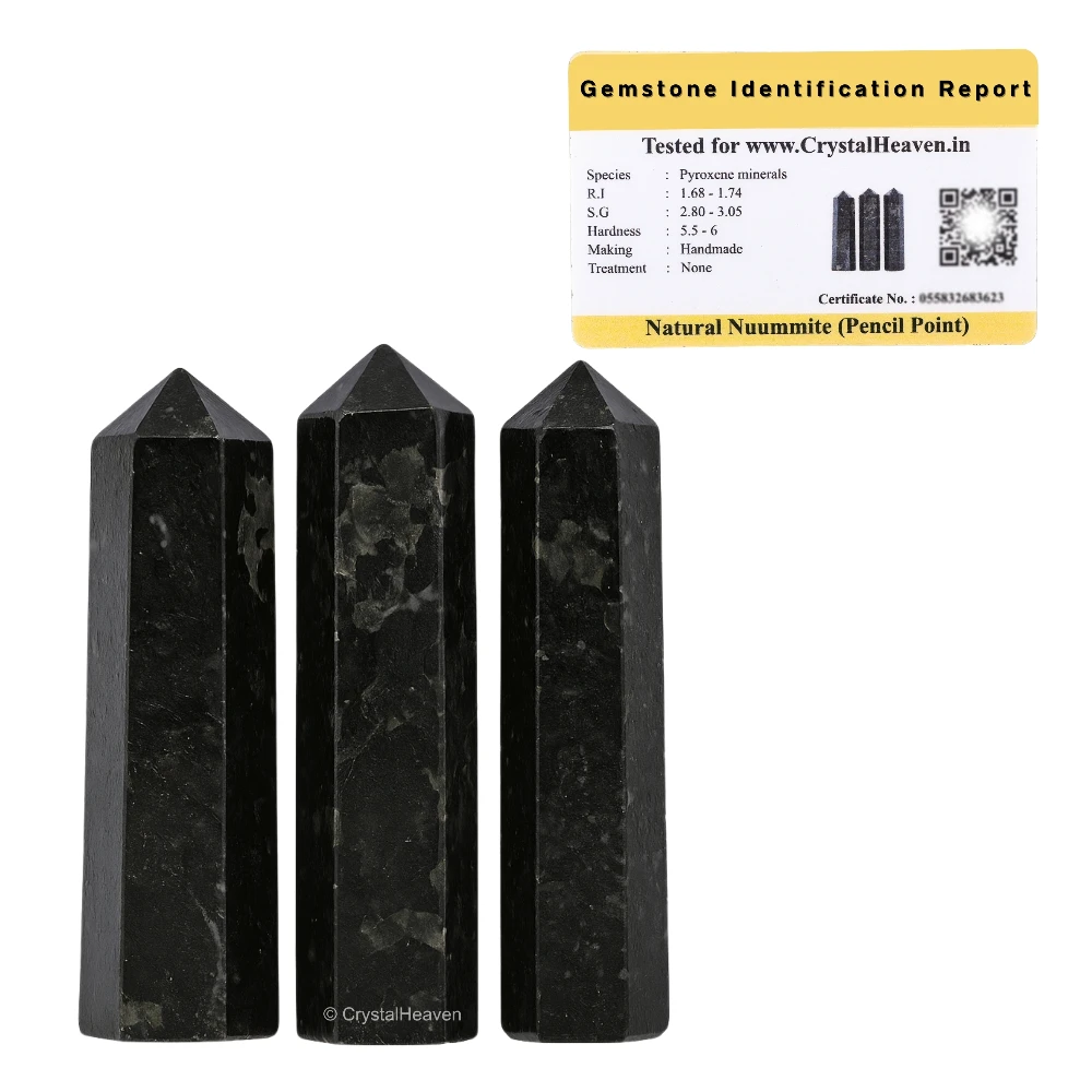 Nuummite Pencil Points (Set of 3)