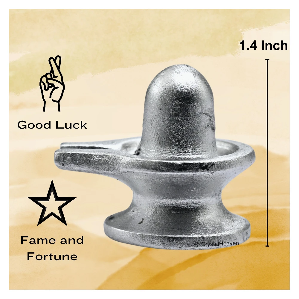 Shivling Parad Idol (250 Gram, 1.4 Inch)