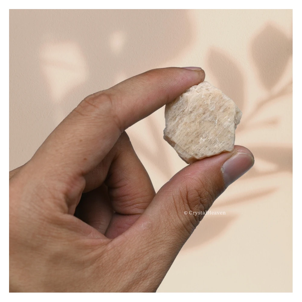 Raw Cream Moonstone Crystals (2 Pieces)