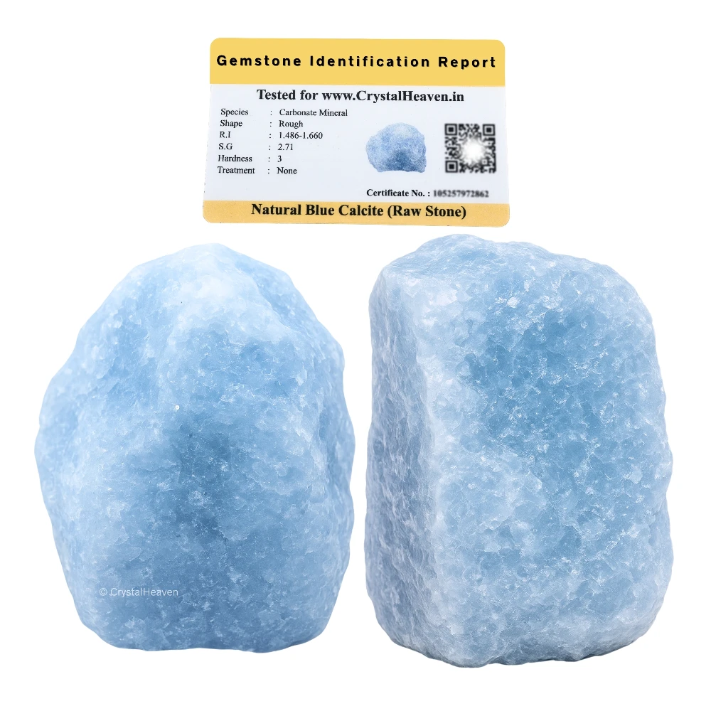 Raw Blue Calcite Crystals (1 Piece)