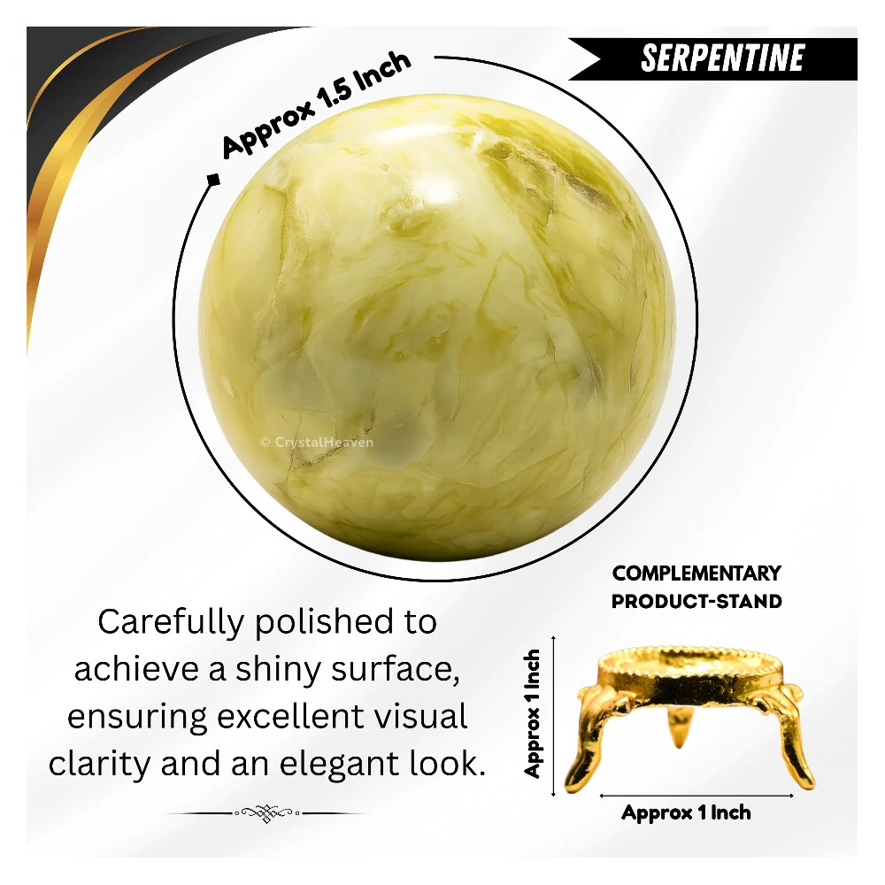 Serpentine Sphere (1.5 Inch)