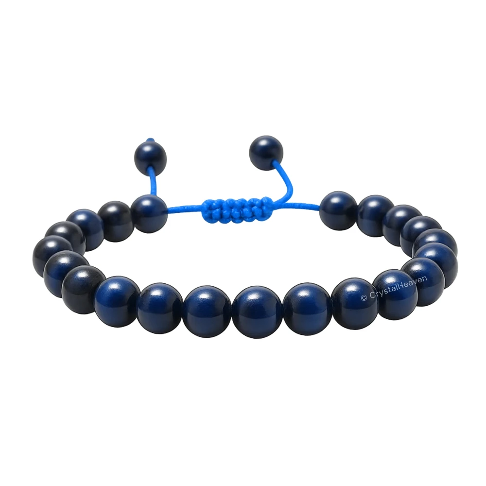 Blue Tiger Eye Bracelet (Adjustable)