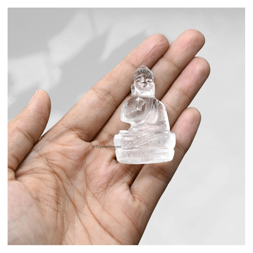 Clear Quartz Buddha Statue