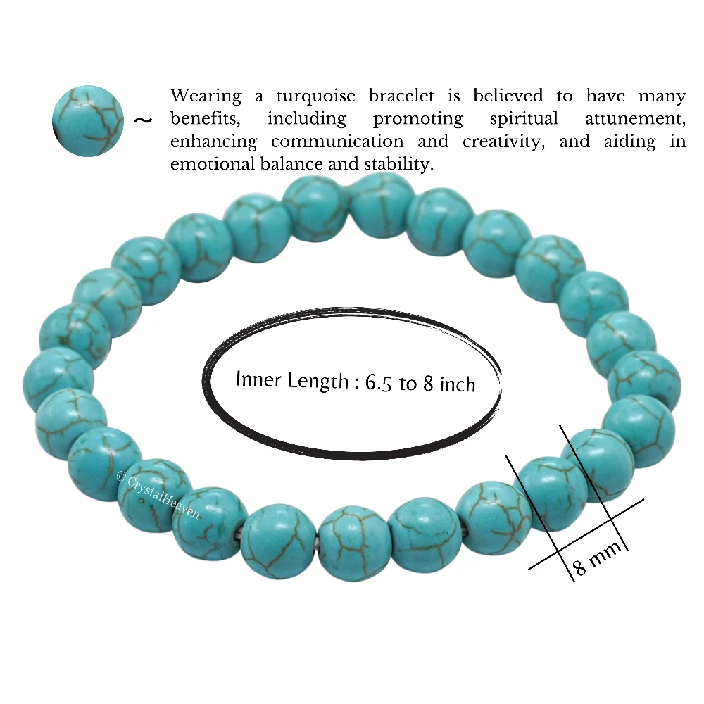 Manmade Turquoise Bracelet (Elastic)