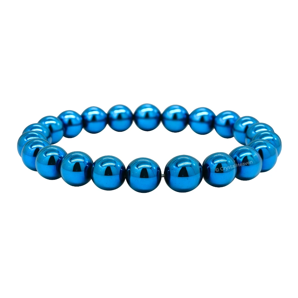 Blue Hematite Bracelet (Elastic)