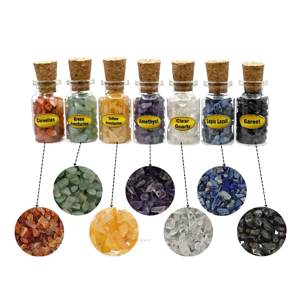 Spell Jars Kit for Witchcraft Supplies - Set of 7 (Regular)
