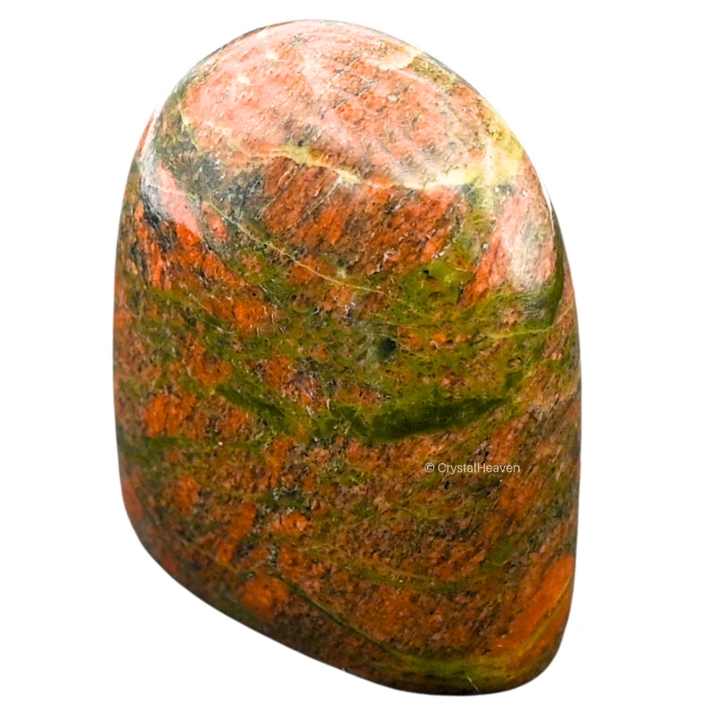 Unakite Standing Palm Stone (Large)