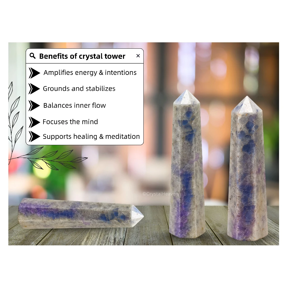 Hackmanite Crystal Tower (3" to 4" inch)
