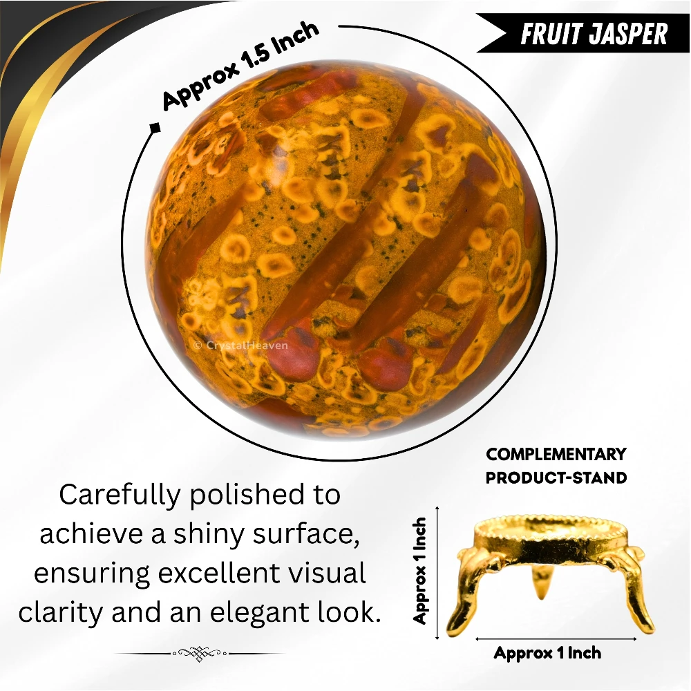 Fruit Jasper Sphere (2 Inch)