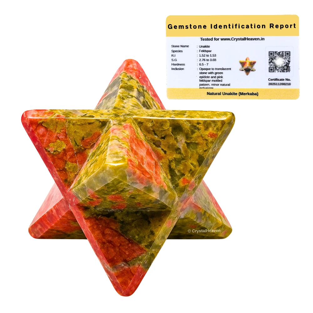Unakite Crystal Merkaba (35-45 mm)