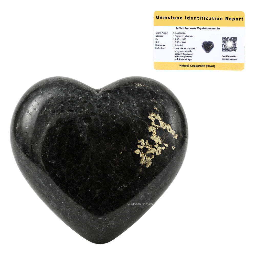 Nuummite Heart