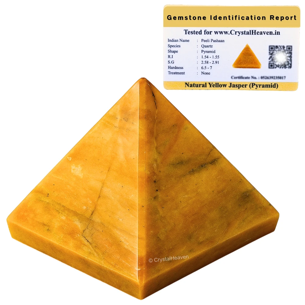 Yellow Jasper Pyramid (1.5 Inch)