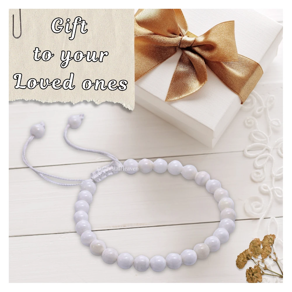 Mother of pearl Healing Crystal Bracelets - 6mm Beads (Adjustable)