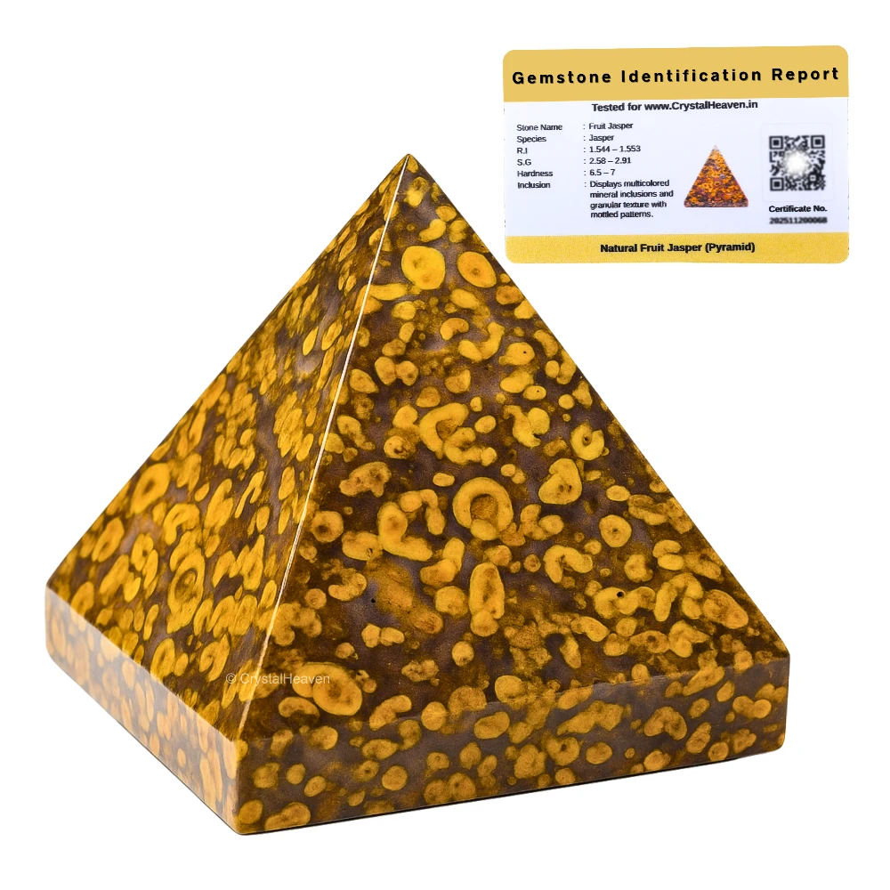 Fruit Jasper Pyramid (1.5 Inch)