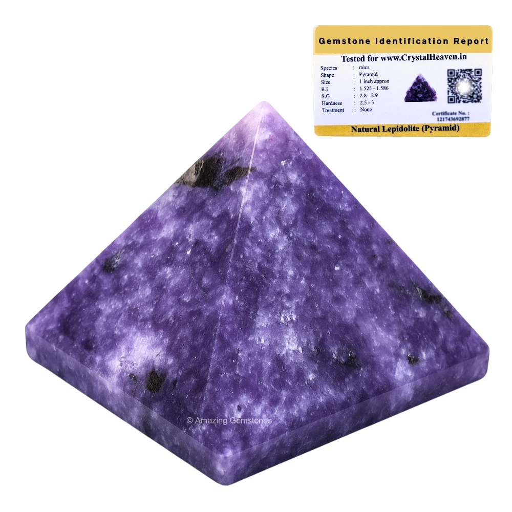 Lepidolite Pyramid (1.5 Inch)