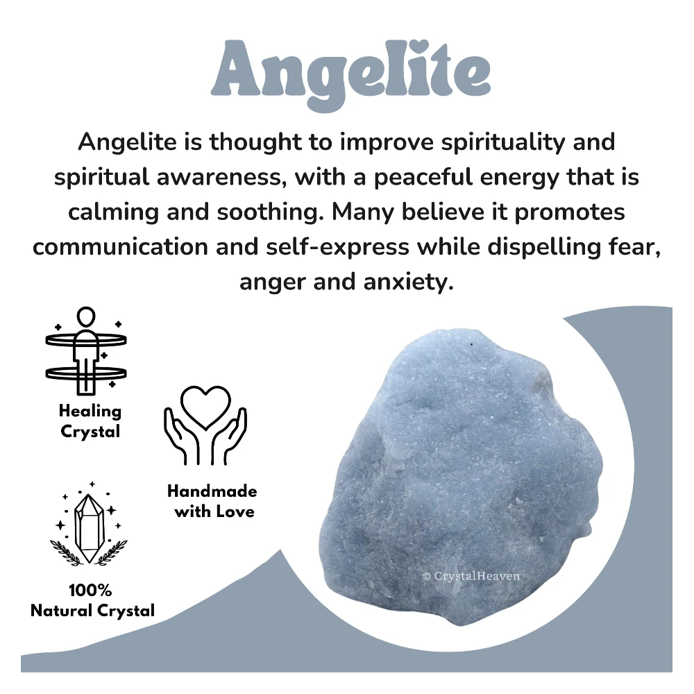 Raw Angelite Crystals (1 Piece)