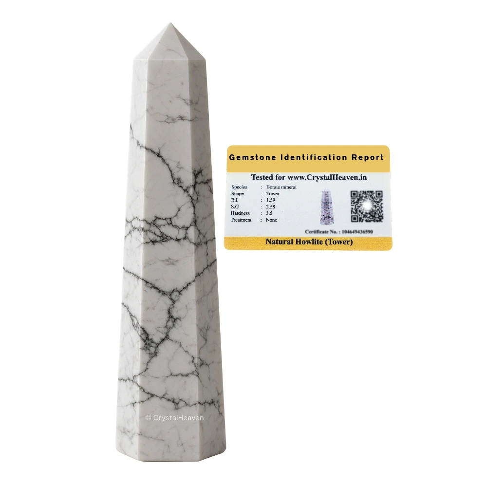 Howlite Tower (3" to 4" inch)