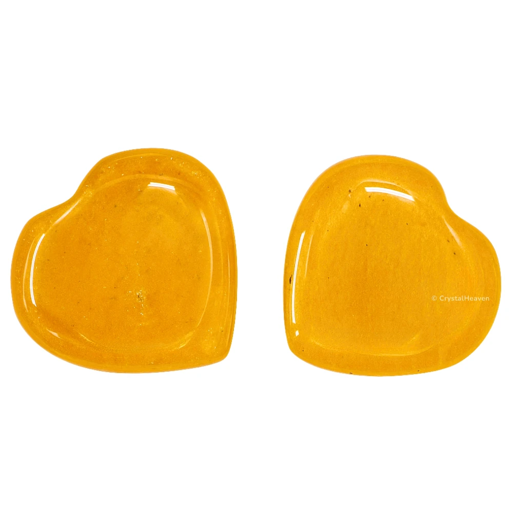 Yellow Jasper Mini Heart (Pack of 2)