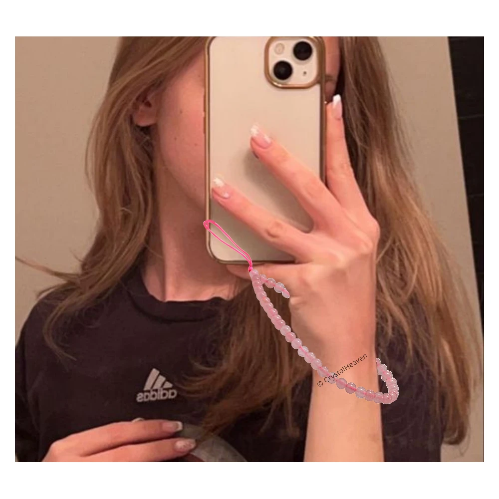 Rose Quartz Phone Charm