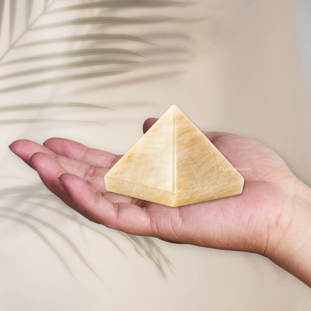 Cream Moonstone Pyramid (2 Inch)