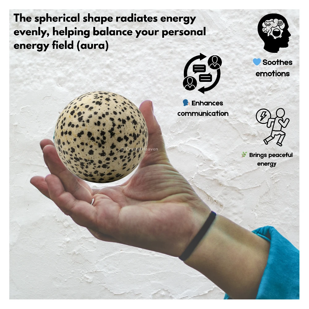 Dalmatian Jasper Sphere (2 Inch)