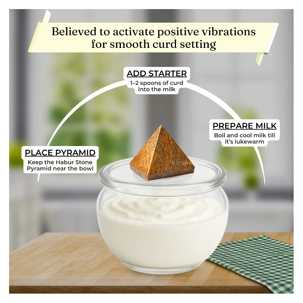 Habur Stone for Curd Making (Pyramid 2 Inch)