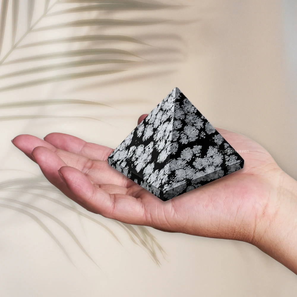 Snowflake Obsidian Pyramid (2 Inch)