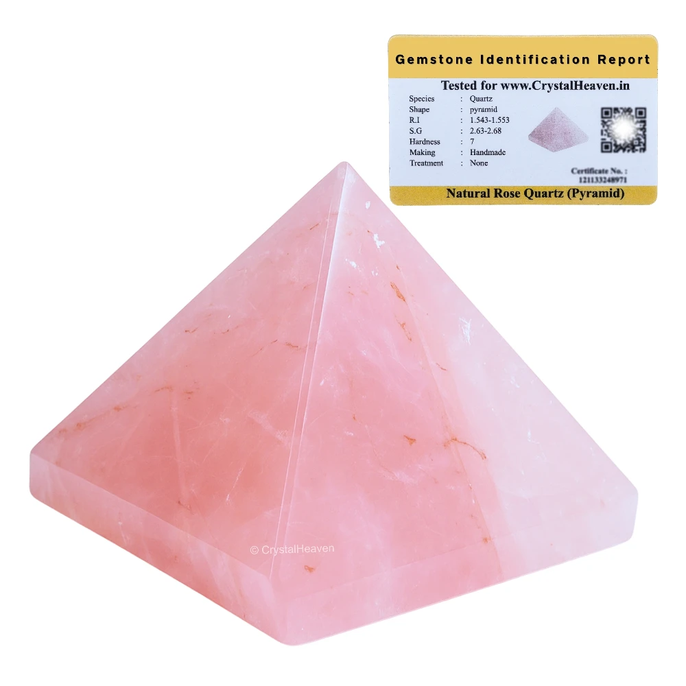 Rose Quartz Pyramid (1.5 Inch)