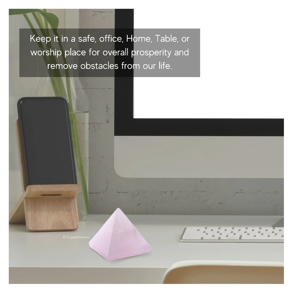 Pink Calcite Pyramid (1.5 Inch)