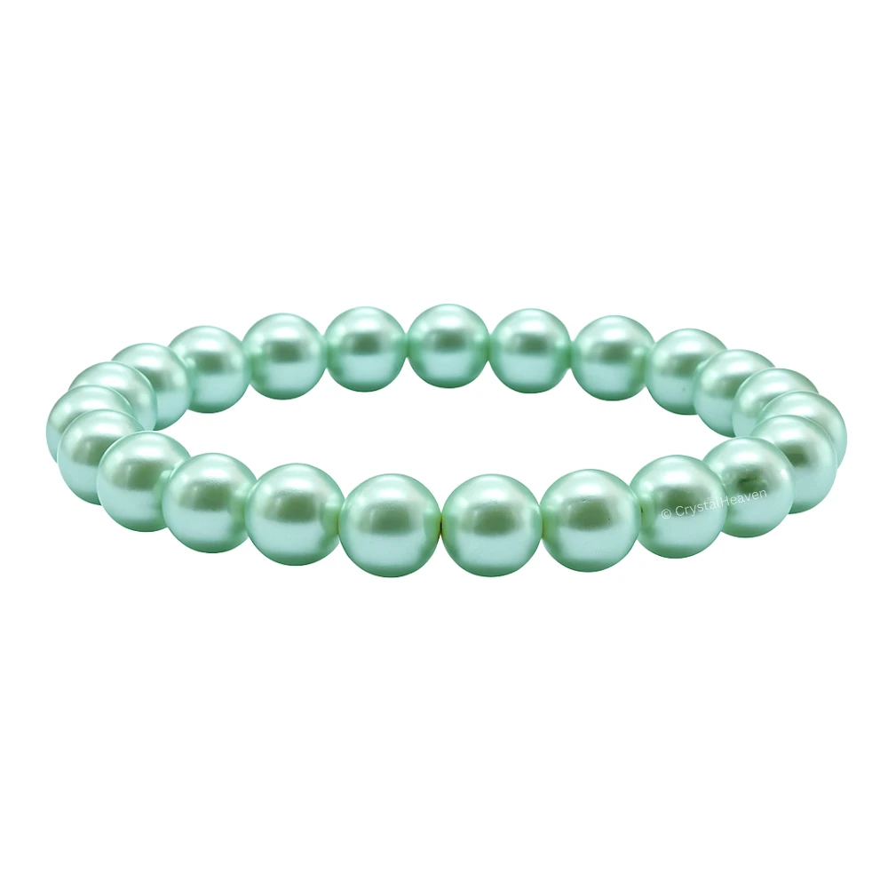 Pistachio Pearl Bracelet (Elastic)