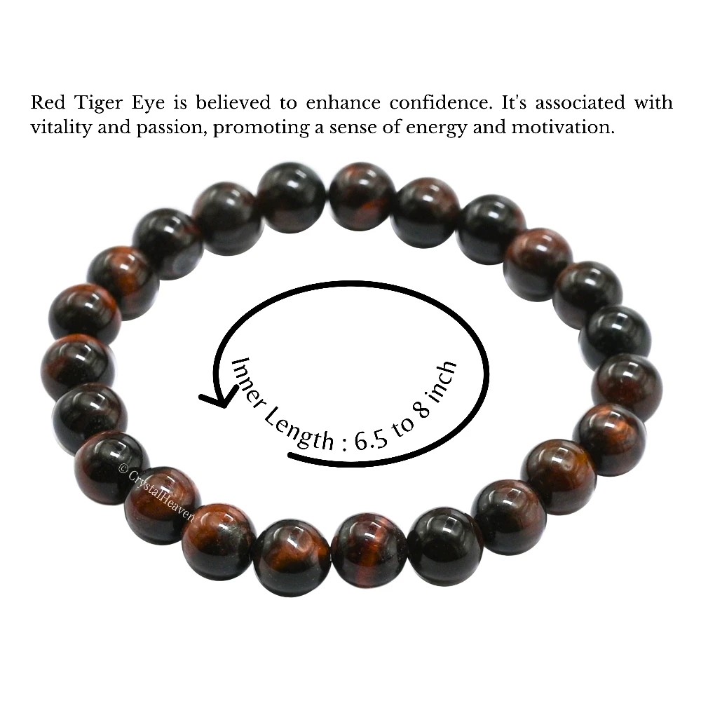 Red Tiger Eye Bracelet (Elastic)