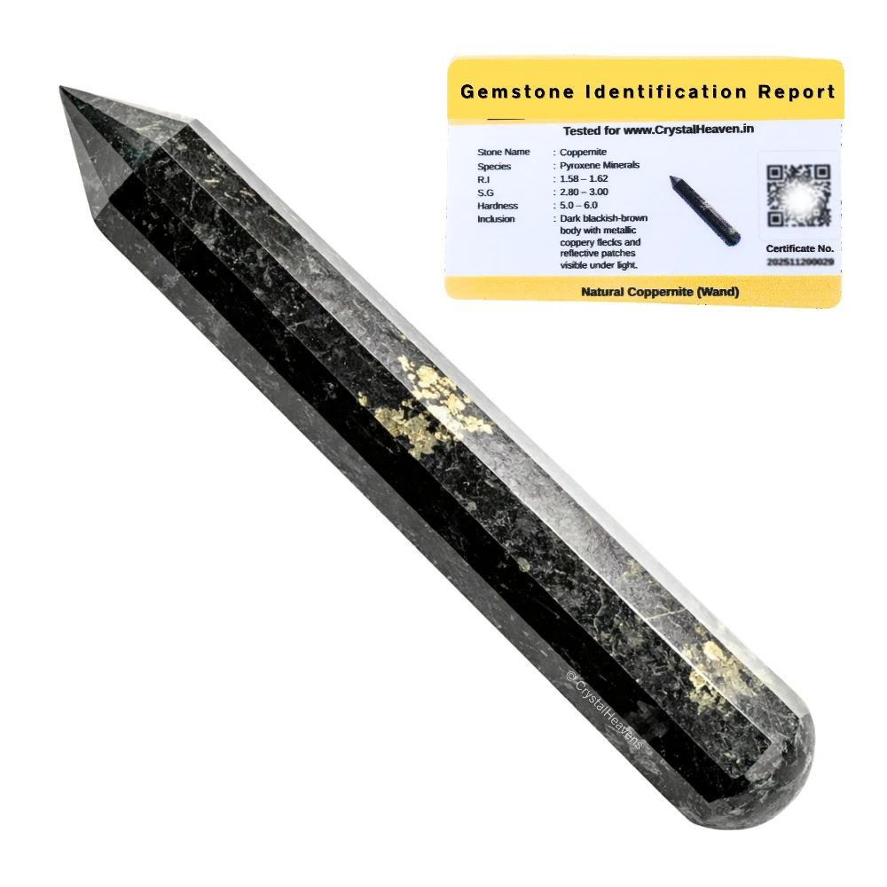 Nuummite Wand (Faceted)