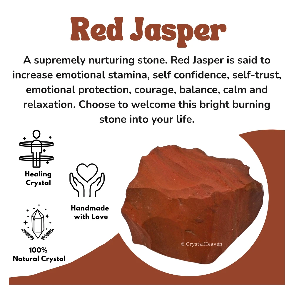 Raw Red Jasper Crystals (1 Piece)