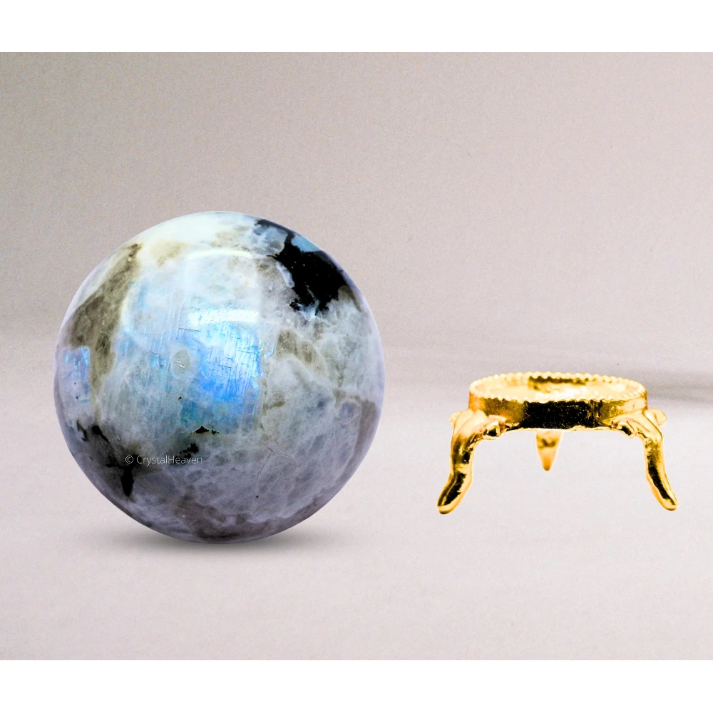 Large Rainbow Moonstone Sphere (2.5 Inch)