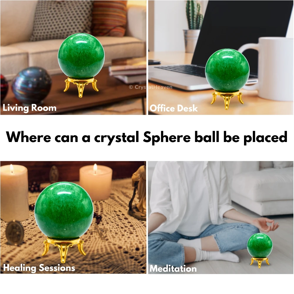 Green Strawberry Quartz Sphere (2 Inch)