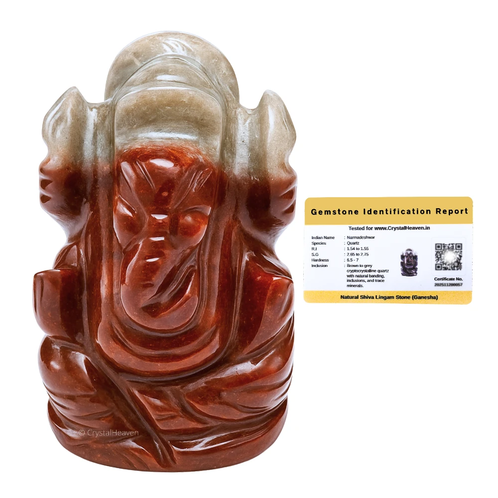 Shiva Lingam Narmada Crystal Ganesh Ganpati