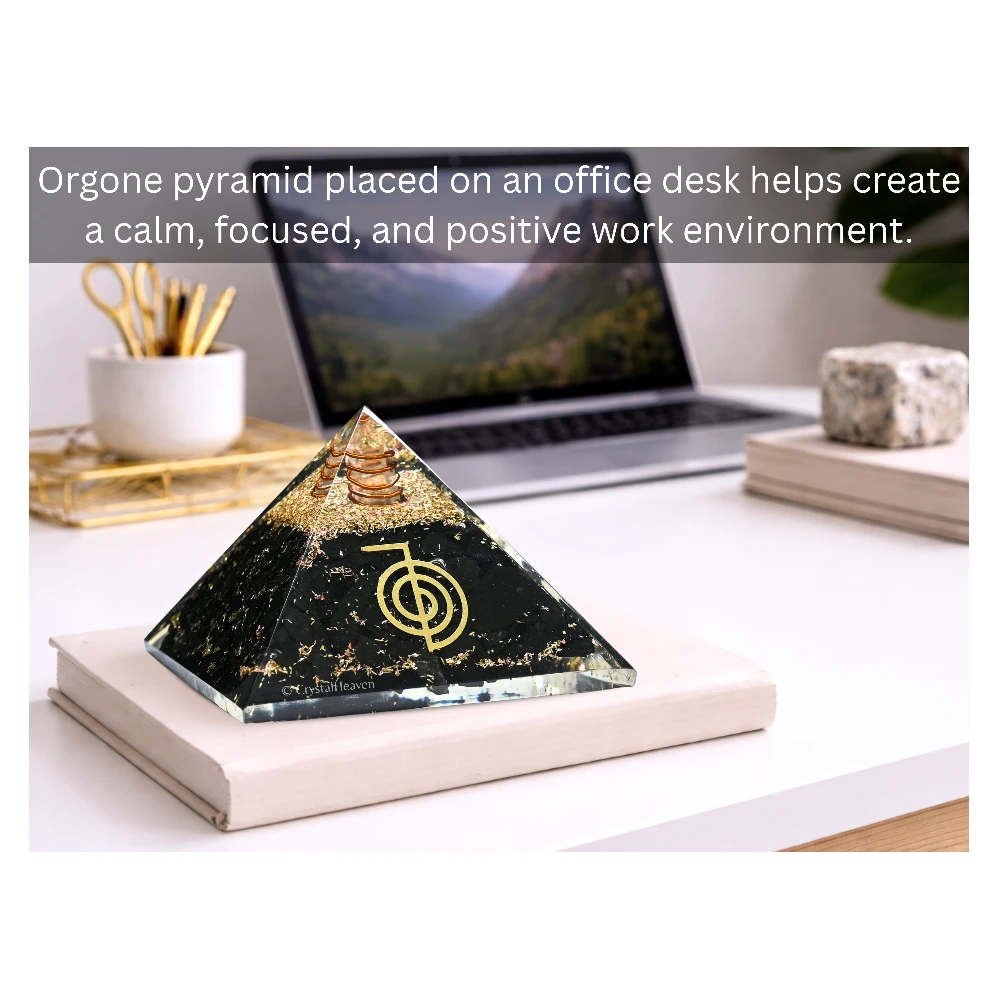 Black Tourmaline Orgone Pyramid (Reiki)