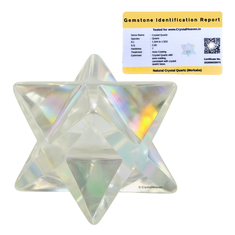 Aura Quartz Crystal Merkaba (15-20 mm)